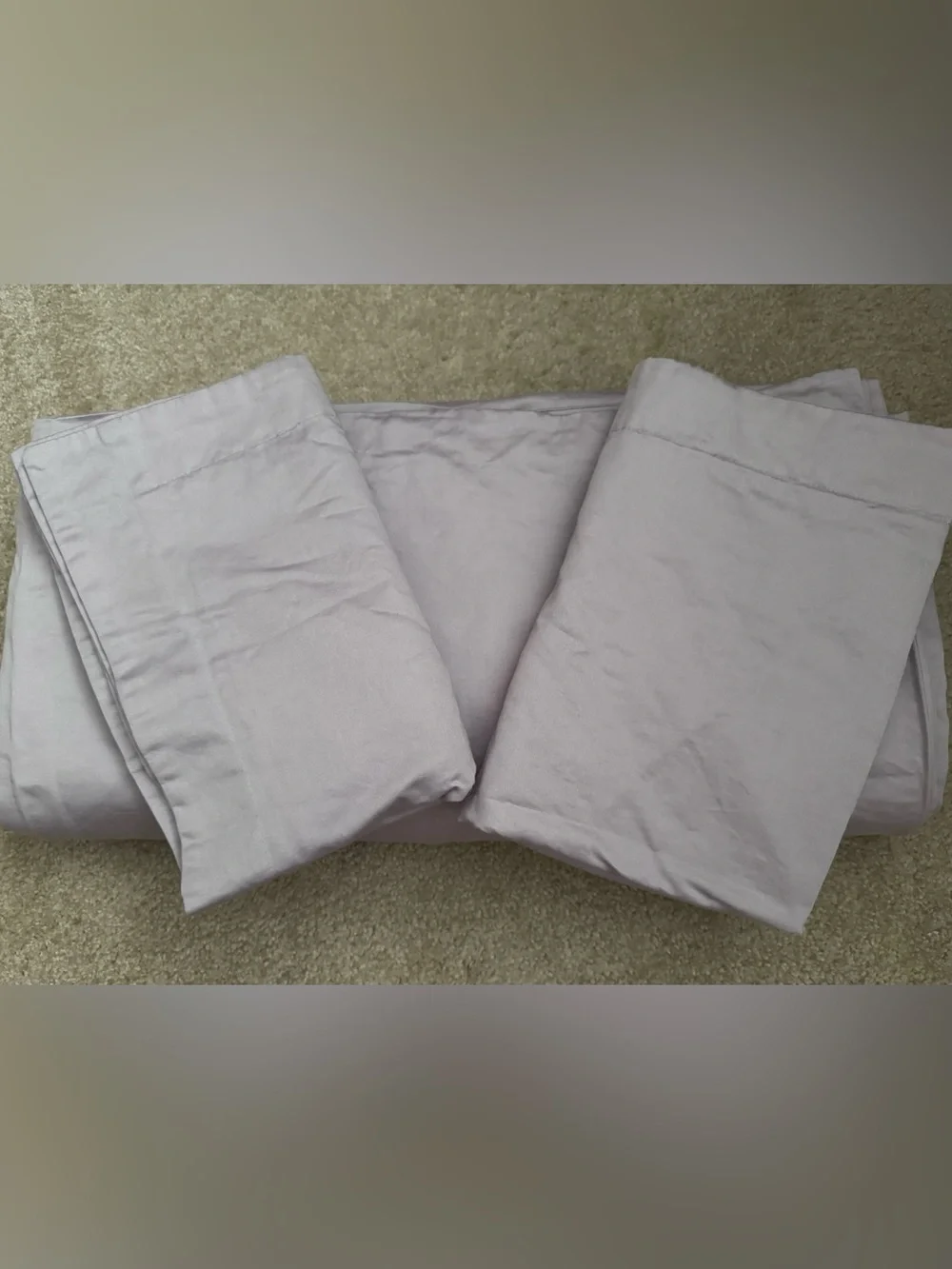 Lilac Lavender Egyptian Cotton Duvet Sham Set Full Queen